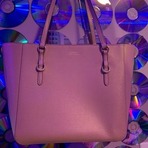 Authentic Leather Ralph Lauren Pink Tote
